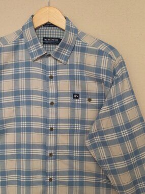 Fish Hippie Flannel Collection Button Down M
